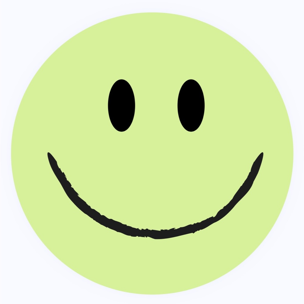 30 STICKERS - 2” ROUND - SMILE